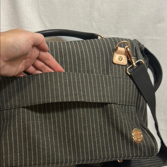 Vince Camuto Gray and Rose Gold Weekender Bag - Picture 6 of 14